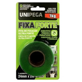 Fita Dupla Face Unipega Fixa Forte 24mm X 2m - 0535.0006