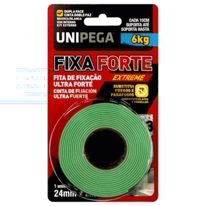 Fita Dupla Face Unipega Fixa Forte Extreme 24mm X 2m - 0535.0002