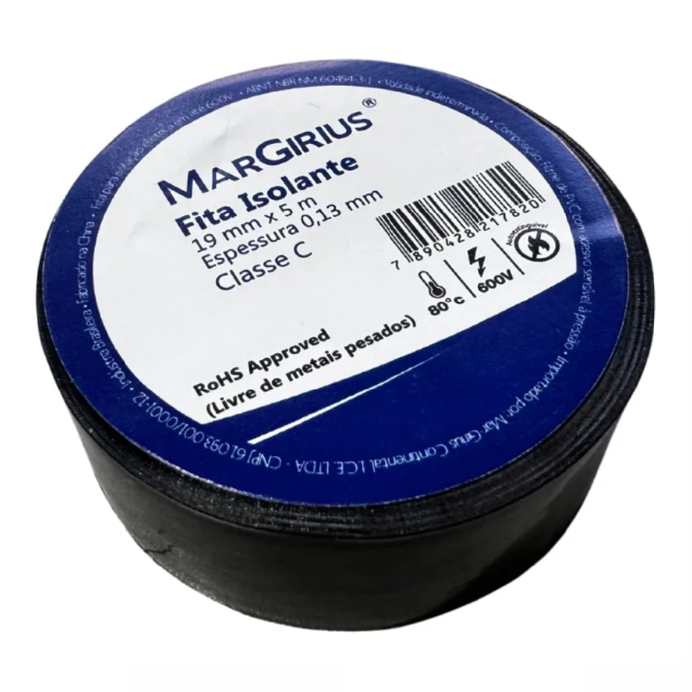 Fita Isolante 19mmx05m Margirius
