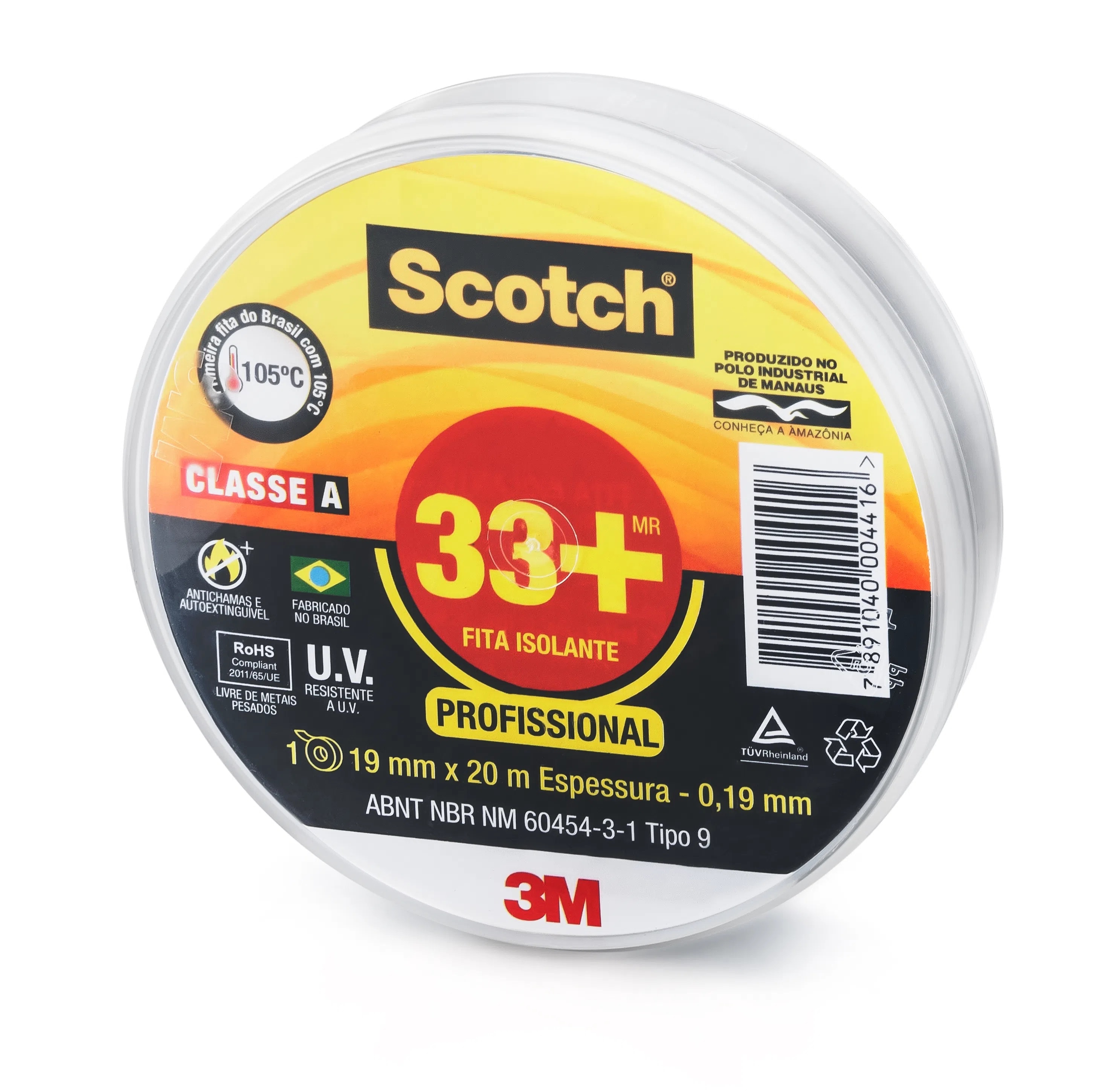 Fita Isolante 3m Scoth 33+ 19mmx20m