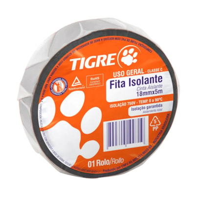 Fita Isolante Tigre Uso Geral 5 Metros - 54502656