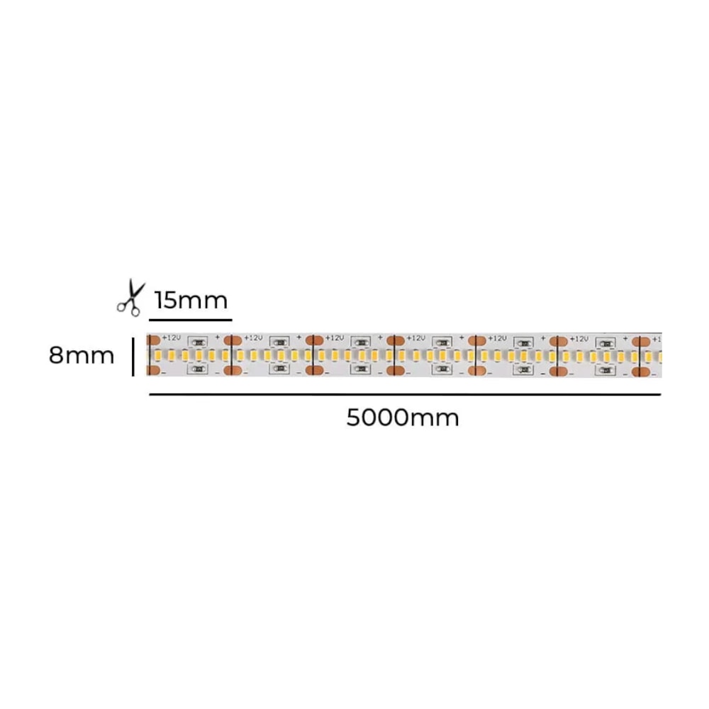 Fita LED Nordecor 5 Metros IP20 12V 4000K - 7172
