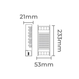 Fonte de Alimentação Chaveada Nordcor Slim 12V 150W Bivolt - 7043
