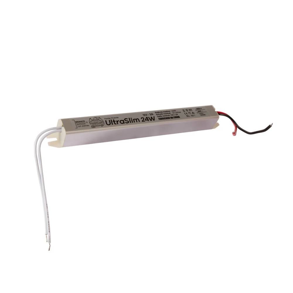 Fonte Driver LLUMM Ultra Slim 12V 24W Bivolt - FNTUS12V2A