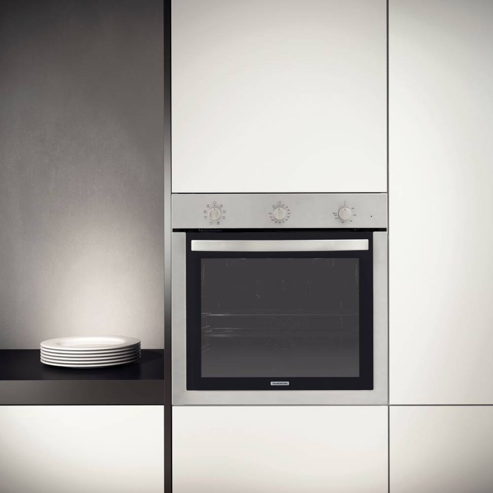 Forno Elétrico de Embutir em Aço Inox Tramontina Inox Cook 7 Funções 73L 220V - 94869220