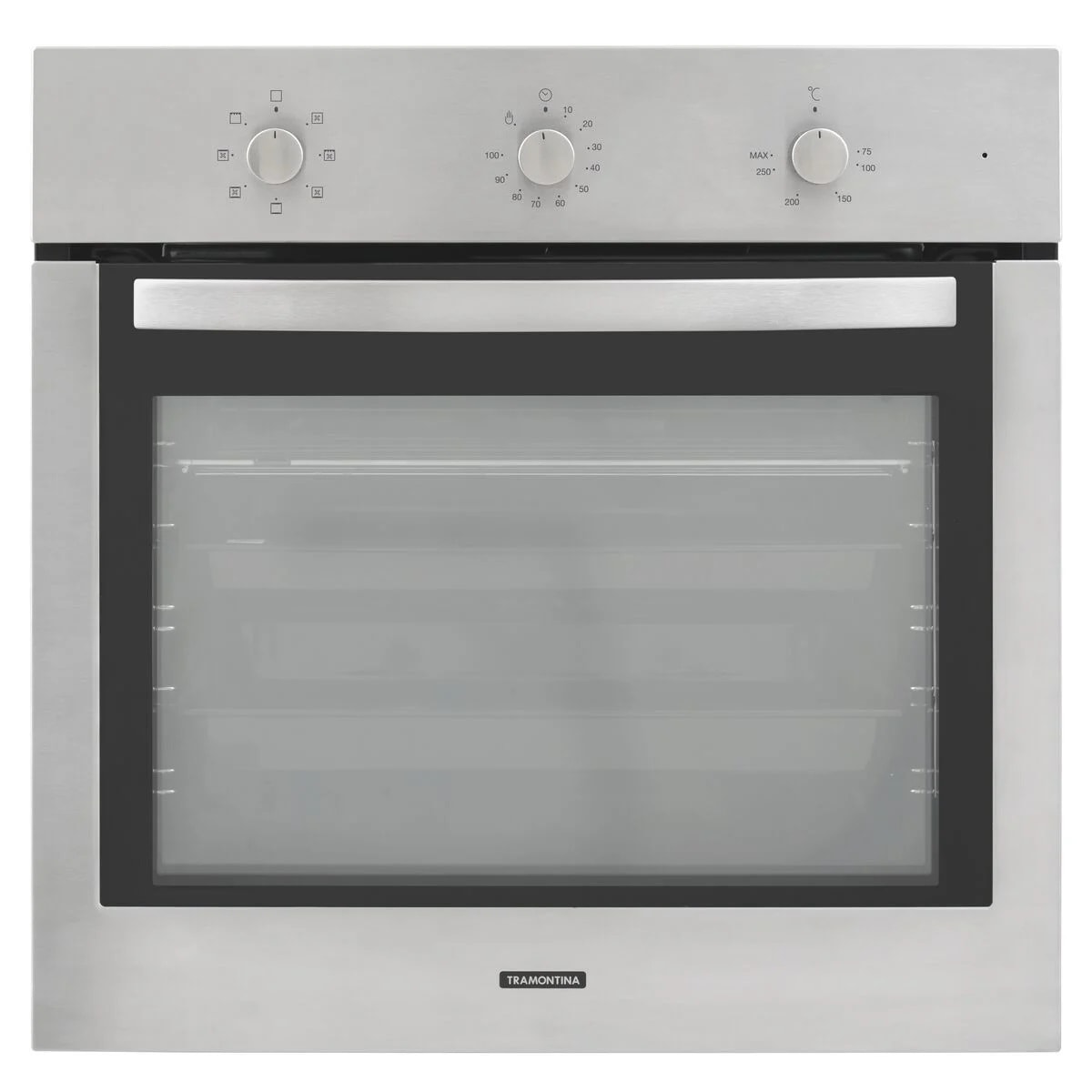 Forno Elétrico de Embutir Tramontina New Inox Cook Aço Inox 7 Funções 71L 220V - 94866220