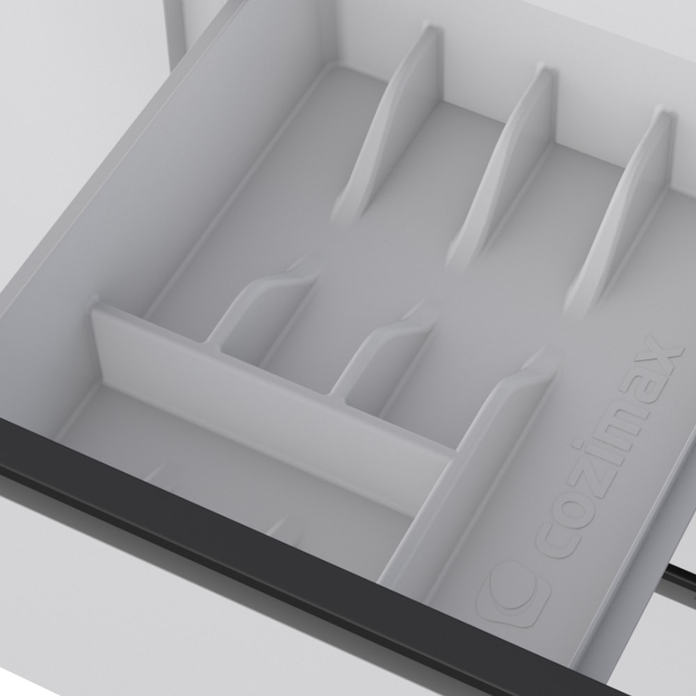 Gabinete de Cozinha em Aço 180cm Cozimax Netuno Branco - 102955