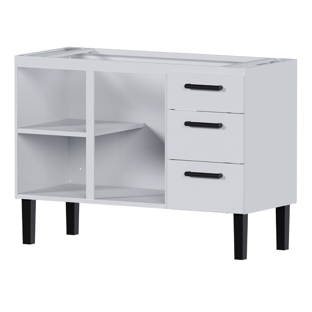 Gabinete de Cozinha em Aço Para Pia 120cm Cozimax Atena Branco - 102965