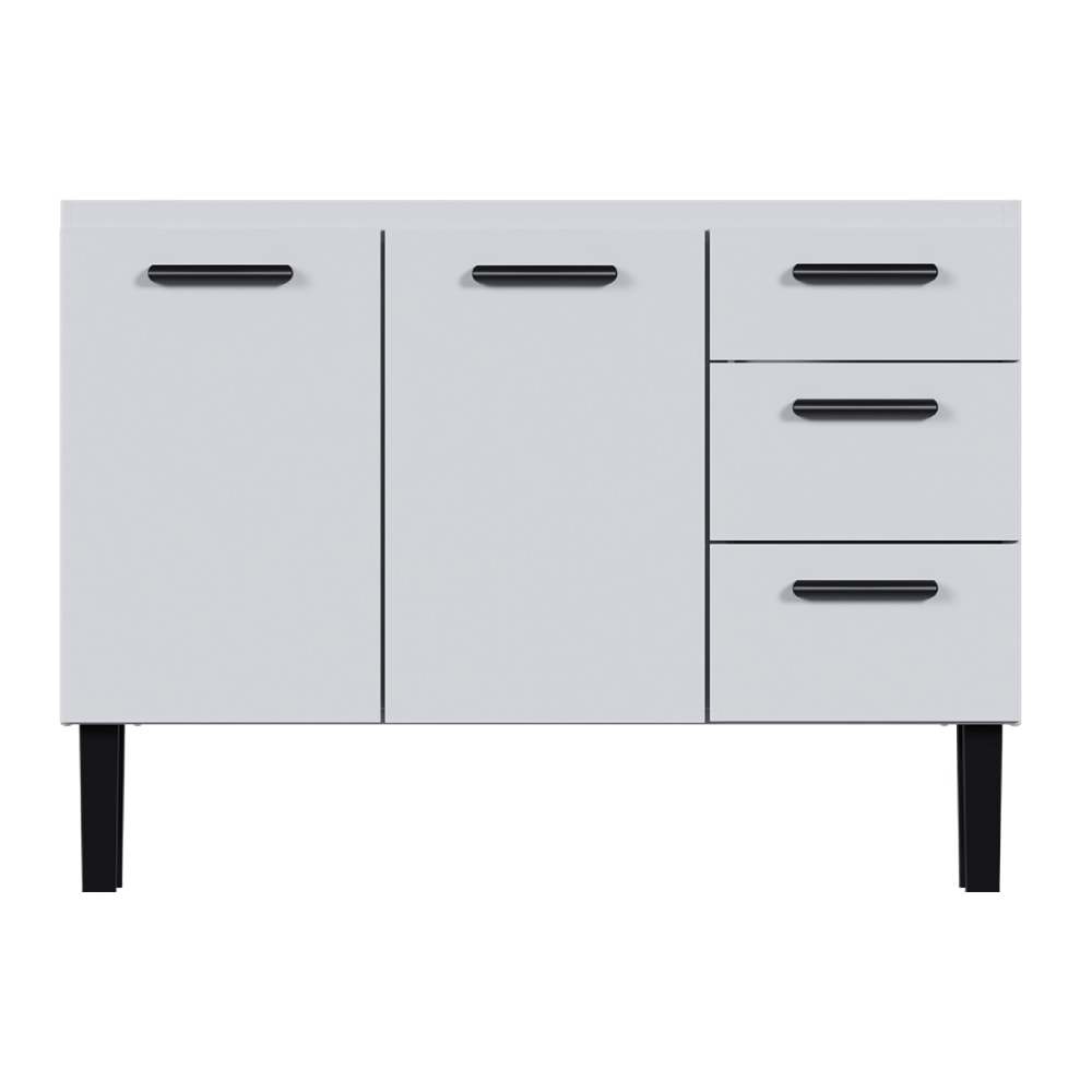 Gabinete de Cozinha em Aço Para Pia 120cm Cozimax Atena Branco - 102965