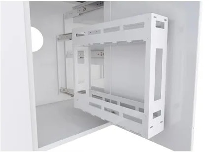 Gabinete de Cozinha em Aço para pia 120cm Cozimax Gaia Flat Preto - 101245