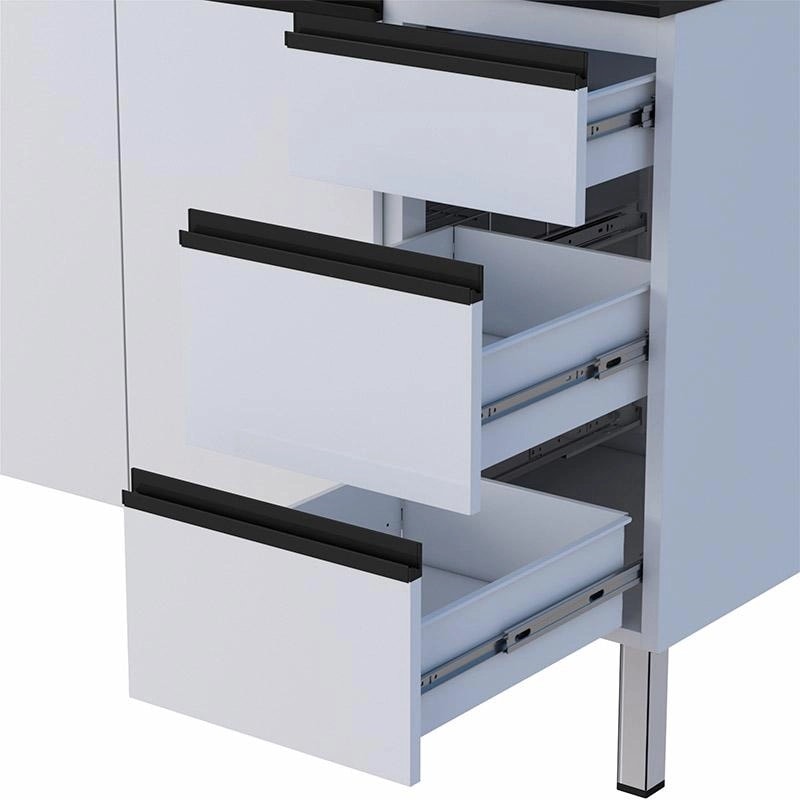 Gabinete de Cozinha em Aço para pia 150cm Cozimax Gaia Flat Branco - 101302