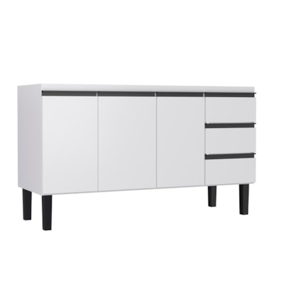 Gabinete de Cozinha em Aço para pia 150cm Cozimax Netuno Branco - 101167