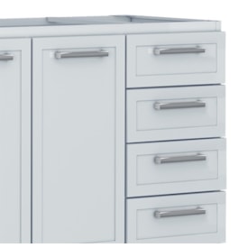 Gabinete de Cozinha em Aço para pia 180cm Cozimax Apolo Branco - 89595