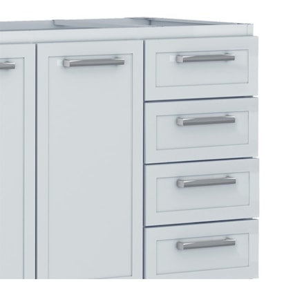 Gabinete de Cozinha em Aço para pia 180cm Cozimax Apolo Branco - 89595