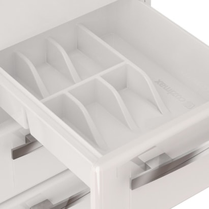Gabinete de Cozinha em Aço para pia 200cm Cozimax Apolo Branco - 89597