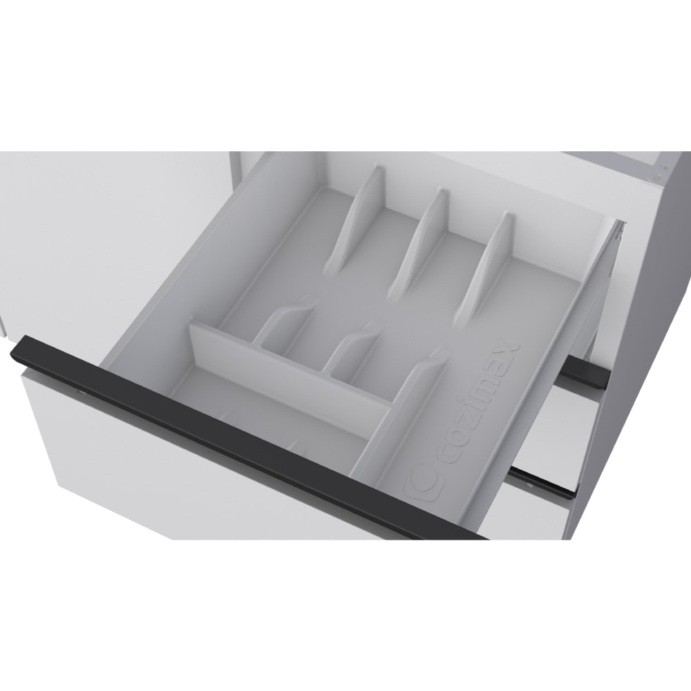 Gabinete de Cozinha em Aço Para Pia 200cm Cozimax Netuno Branco - 101770