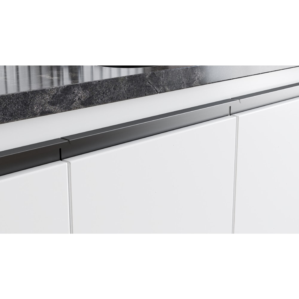 Gabinete de Cozinha em Aço Para Pia 200cm Cozimax Netuno Preto/Branco - 101771