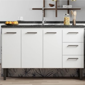 Gabinete de Cozinha em Aço Vênus Cozimax 150cm Branco - 103623
