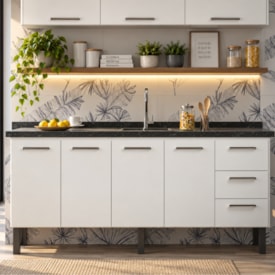 Gabinete de Cozinha em Aço Vênus Cozimax 180cm Branco - 103627