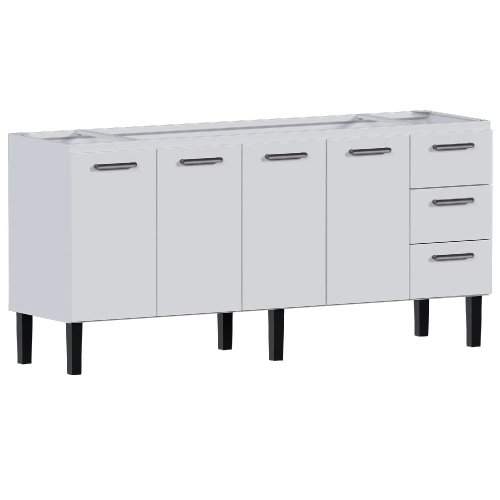 Gabinete de Cozinha em Aço Vênus Cozimax 200cm Branco - 103629
