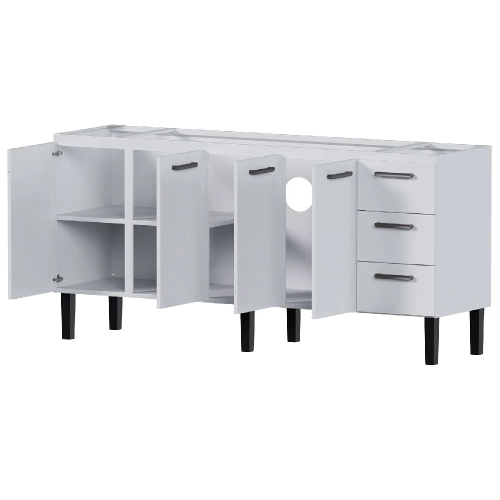 Gabinete de Cozinha em Aço Vênus Cozimax 200cm Branco - 103629