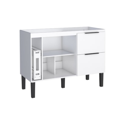 Gabinete de Cozinha em MDF para pia 120cm Cozimax Cisne Branco - 100377