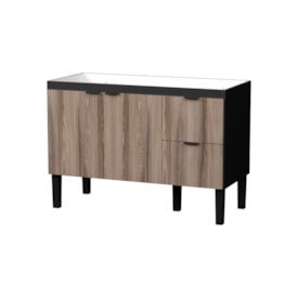 Gabinete de Cozinha em MDF para pia 120cm Cozimax Colibri Tamarino e Preto - 101144