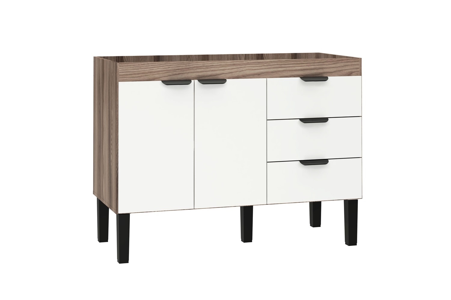 Gabinete de Cozinha em MDF para pia 120cm Cozimax Flamingo Tamarindo e Branco - 100098