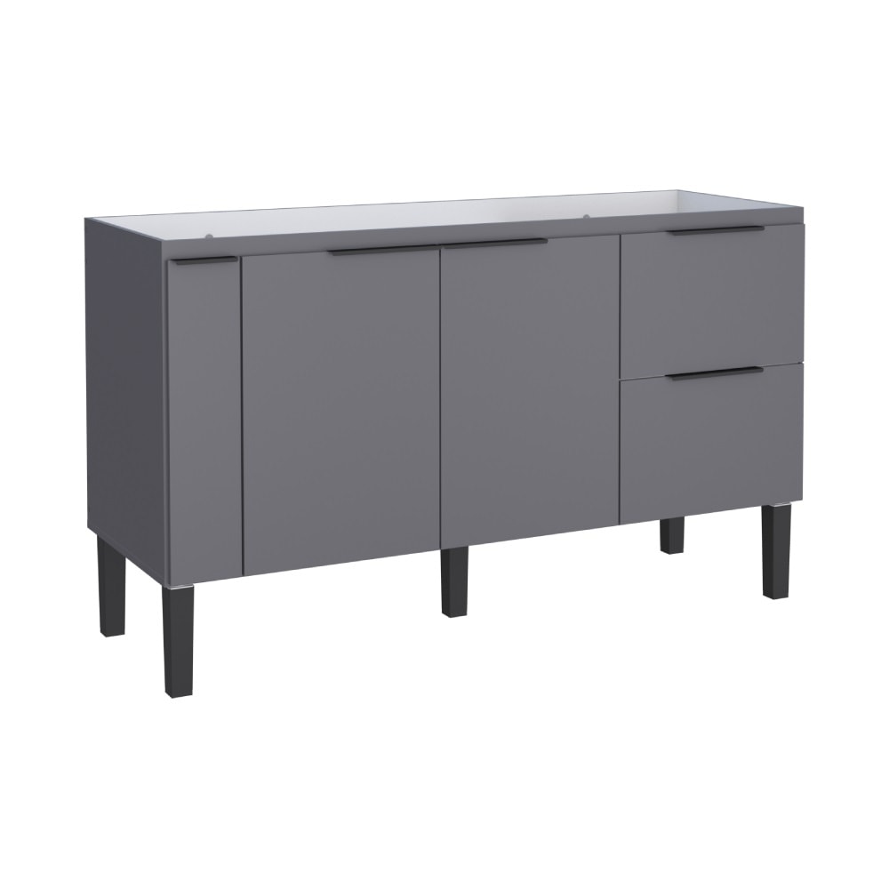 Gabinete de Cozinha em MDF para pia 150cm Cozimax Cisne Cinza - 100384