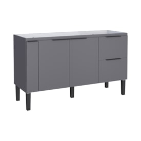 Gabinete de Cozinha em MDF para pia 150cm Cozimax Cisne Cinza - 100384