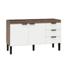 Gabinete de Cozinha em MDF para pia 150cm Cozimax Flamingo Tamarindo e Branco - 100125