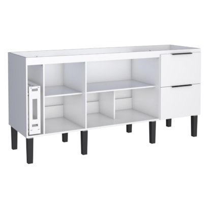 Gabinete de Cozinha em MDF para pia 180cm Cozimax Cisne Branco - 100389