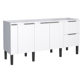 Gabinete de Cozinha em MDF para pia 180cm Cozimax Cisne Branco - 100389