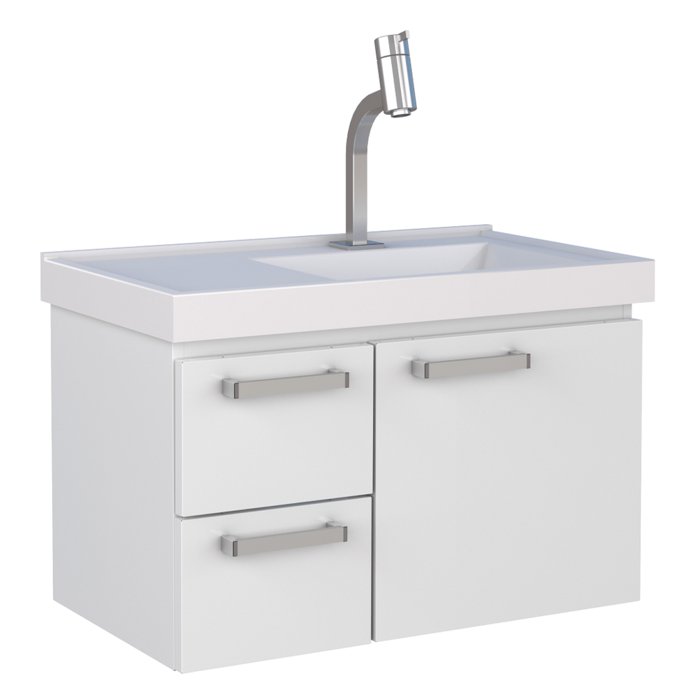 Gabinete para Banheiro em Aço 59,6x39,8cm Cozimax Romã Branco - 87708