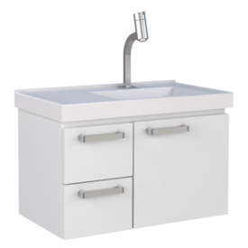 Gabinete para Banheiro em Aço 59,6x39,8cm Cozimax Romã Branco - 87708