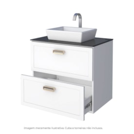 Gabinete para Banheiro em Aço 67x59cm Cozimax Odin Branco - 101952