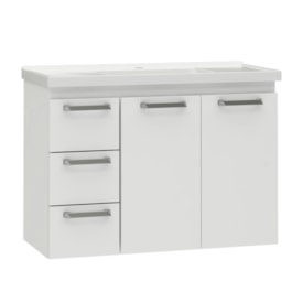 Gabinete para Banheiro em Aço 81x54,9cm Cozimax Damasco Branco - 100134