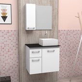 Gabinete para Banheiro em Aço Cozimax Figo 60cm Branco - 87710