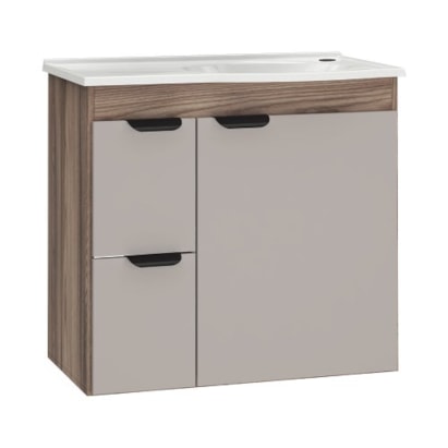 Gabinete para Banheiro em MDF 59,8x55,8cm Cozimax Margarida Nude - 100077