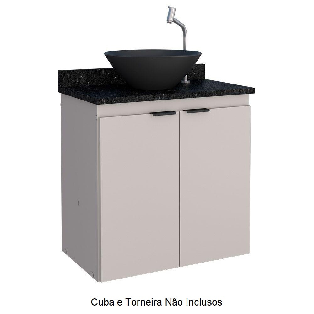 Gabinete para Banheiro em MDF 60cm Cozimax Aster Nude - 101283