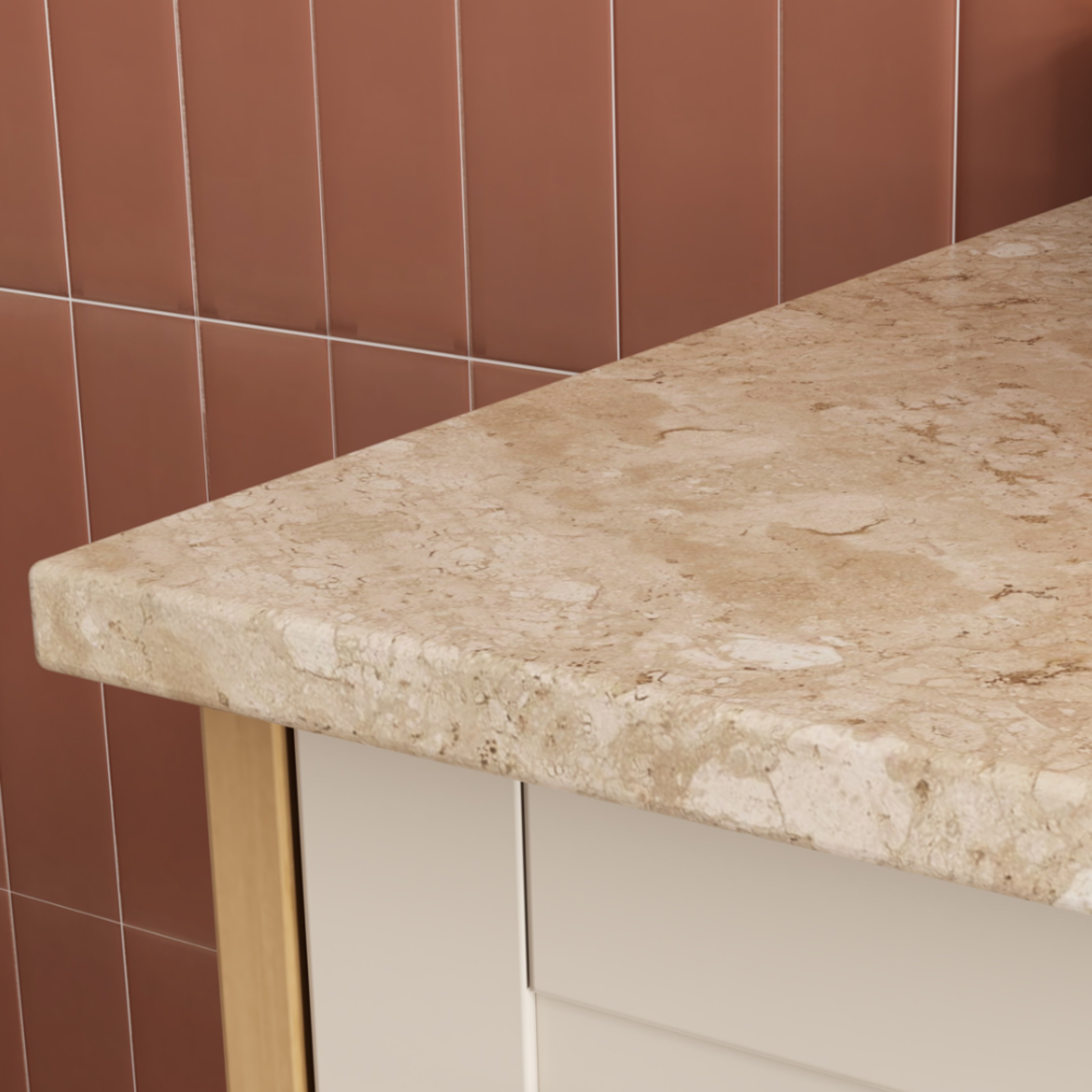 Gabinete para Banheiro em MDF Petúnia Cozimax Jequitiba/Areia 80cm - 2395