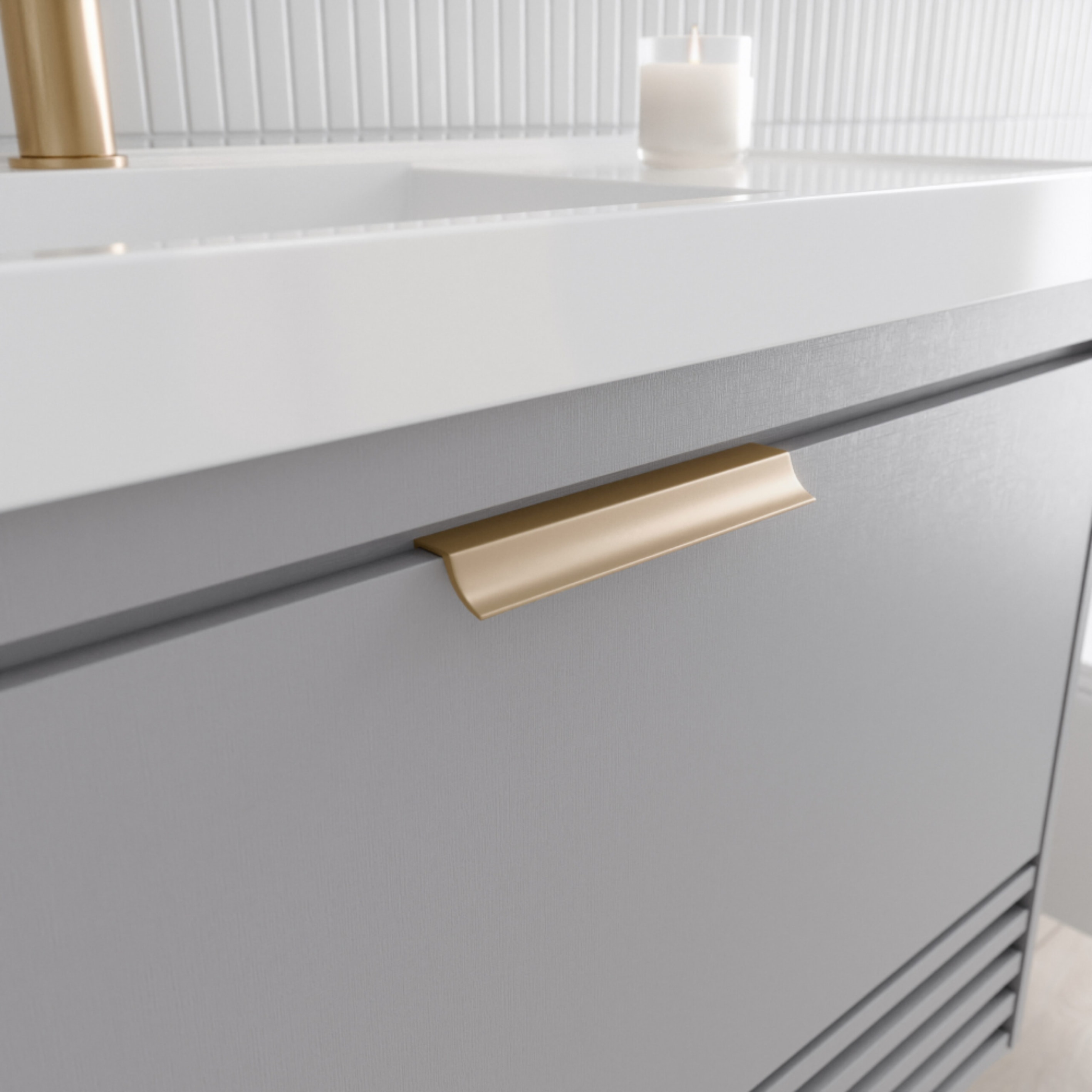 Gabinete para Banheiro MGM Paraty 60cm Platina - 32466.63