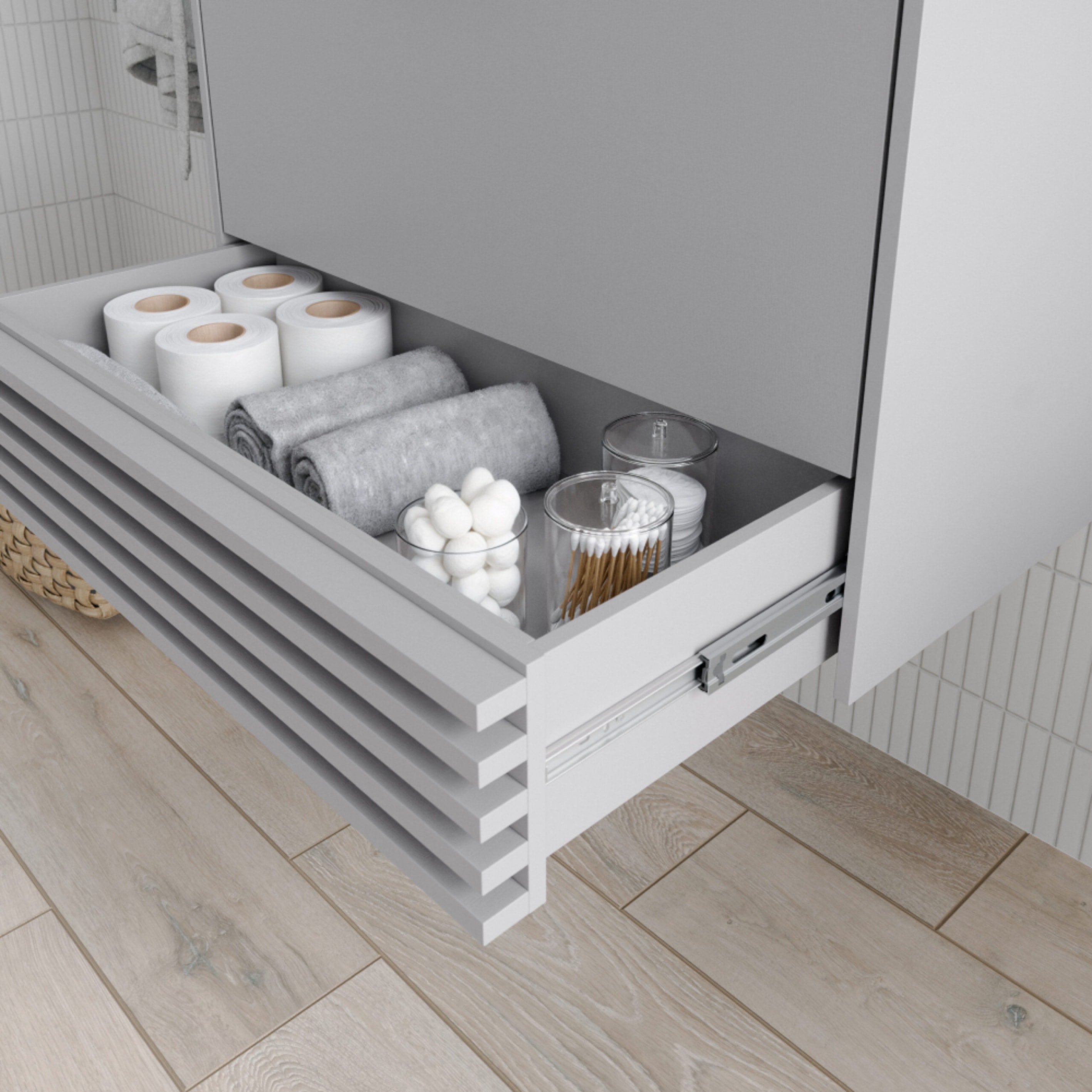 Gabinete para Banheiro MGM Paraty 60cm Platina - 32466.63