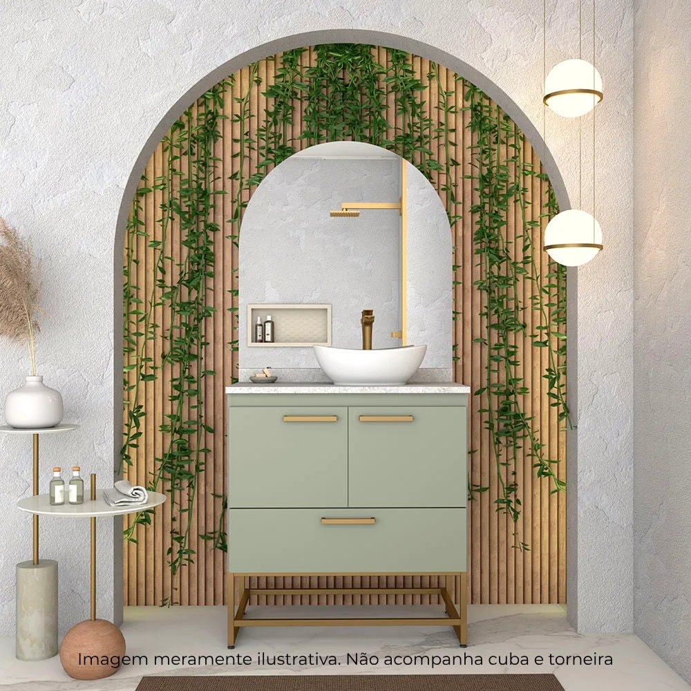 Gabinete para Banheiro Suez Cozimax Verde - 2308
