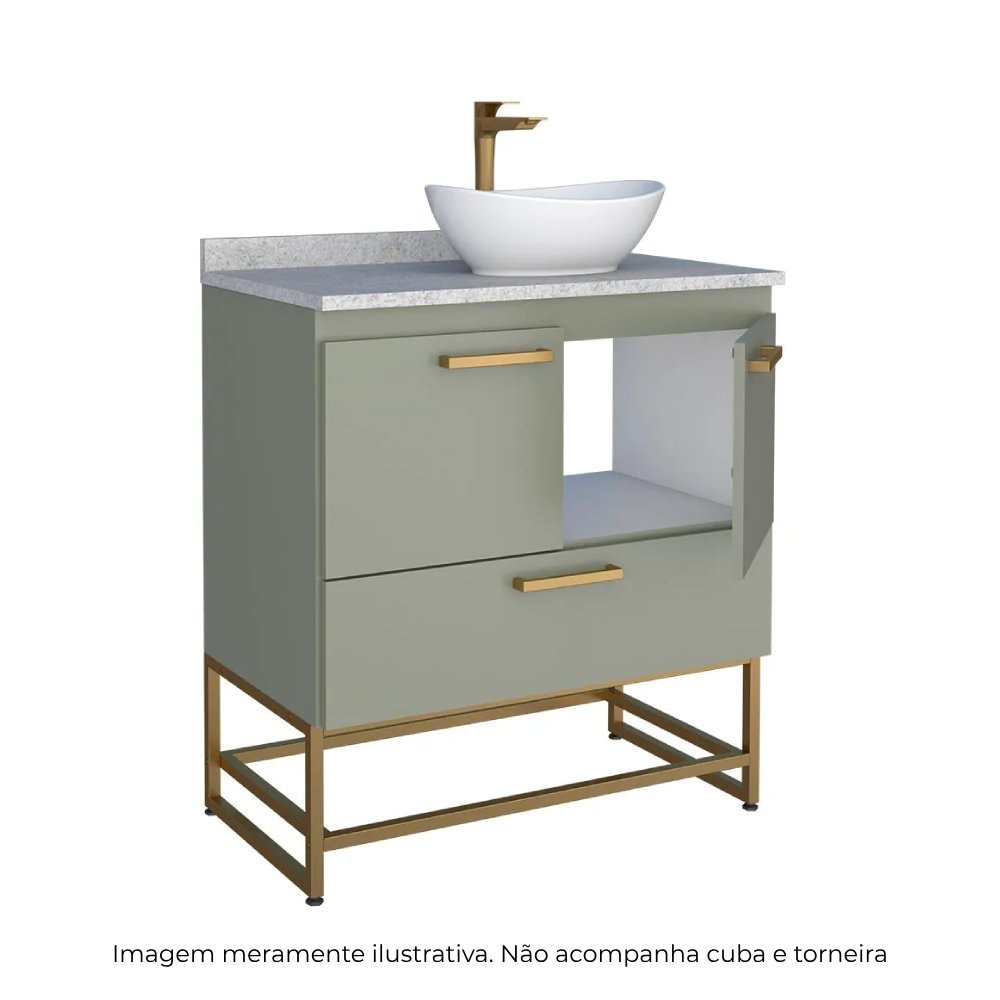 Gabinete para Banheiro Suez Cozimax Verde - 2308