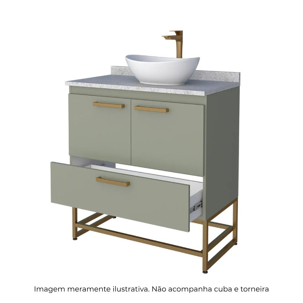 Gabinete para Banheiro Suez Cozimax Verde - 2308