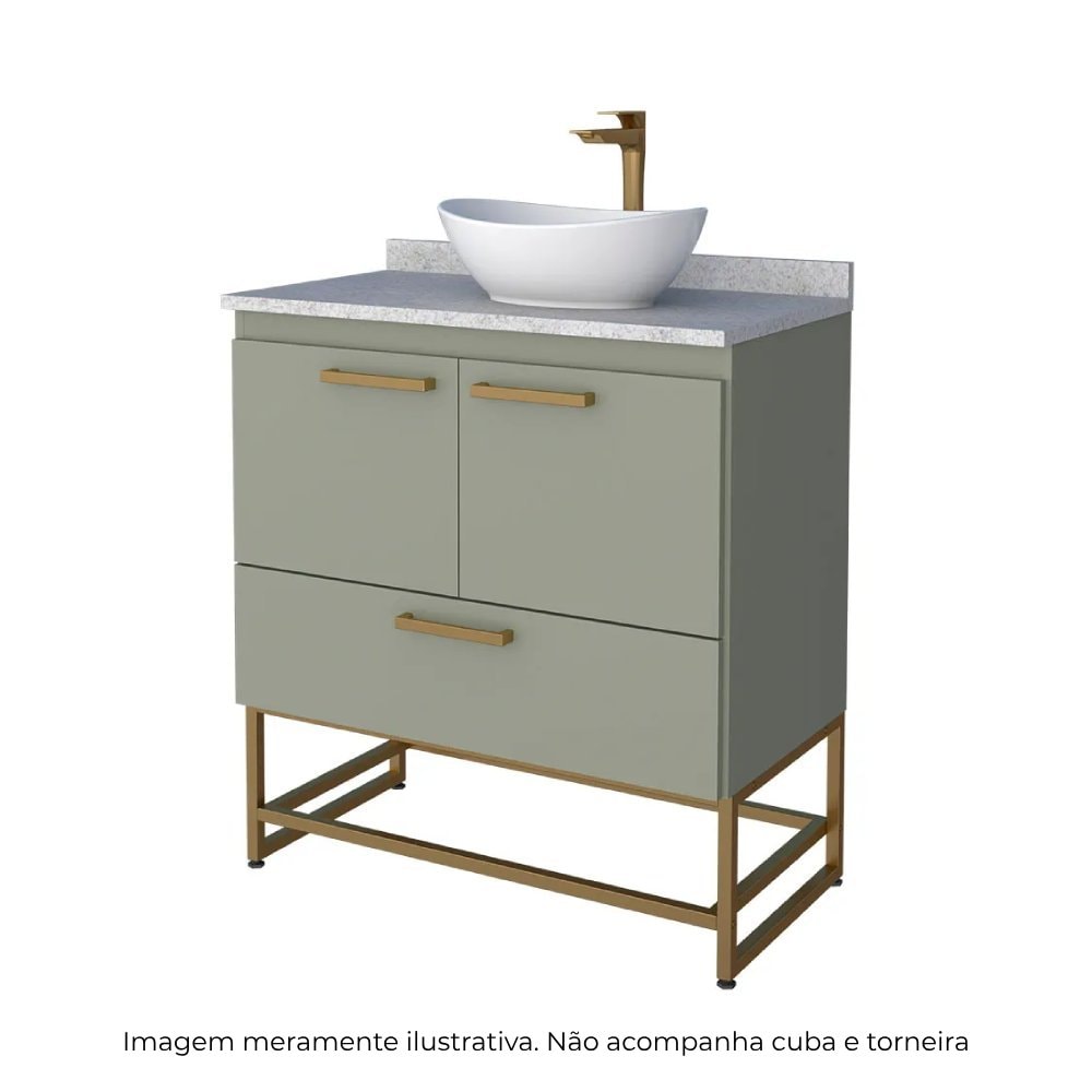 Gabinete para Banheiro Suez Cozimax Verde - 2308