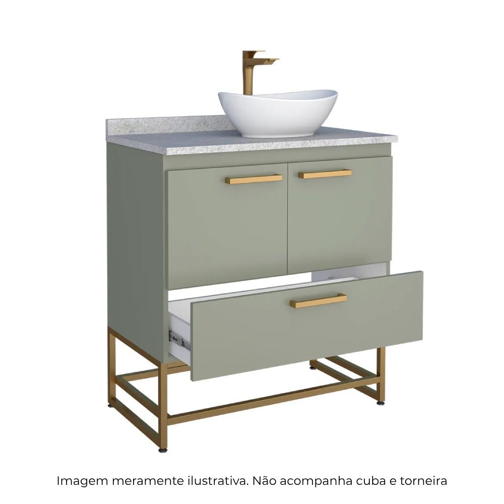 Gabinete para Banheiro Suez Cozimax Verde - 2308