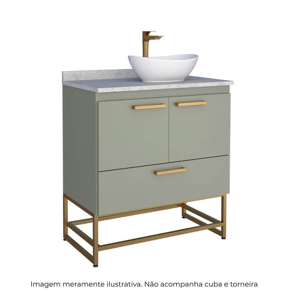 Gabinete para Banheiro Suez Cozimax Verde - 2308