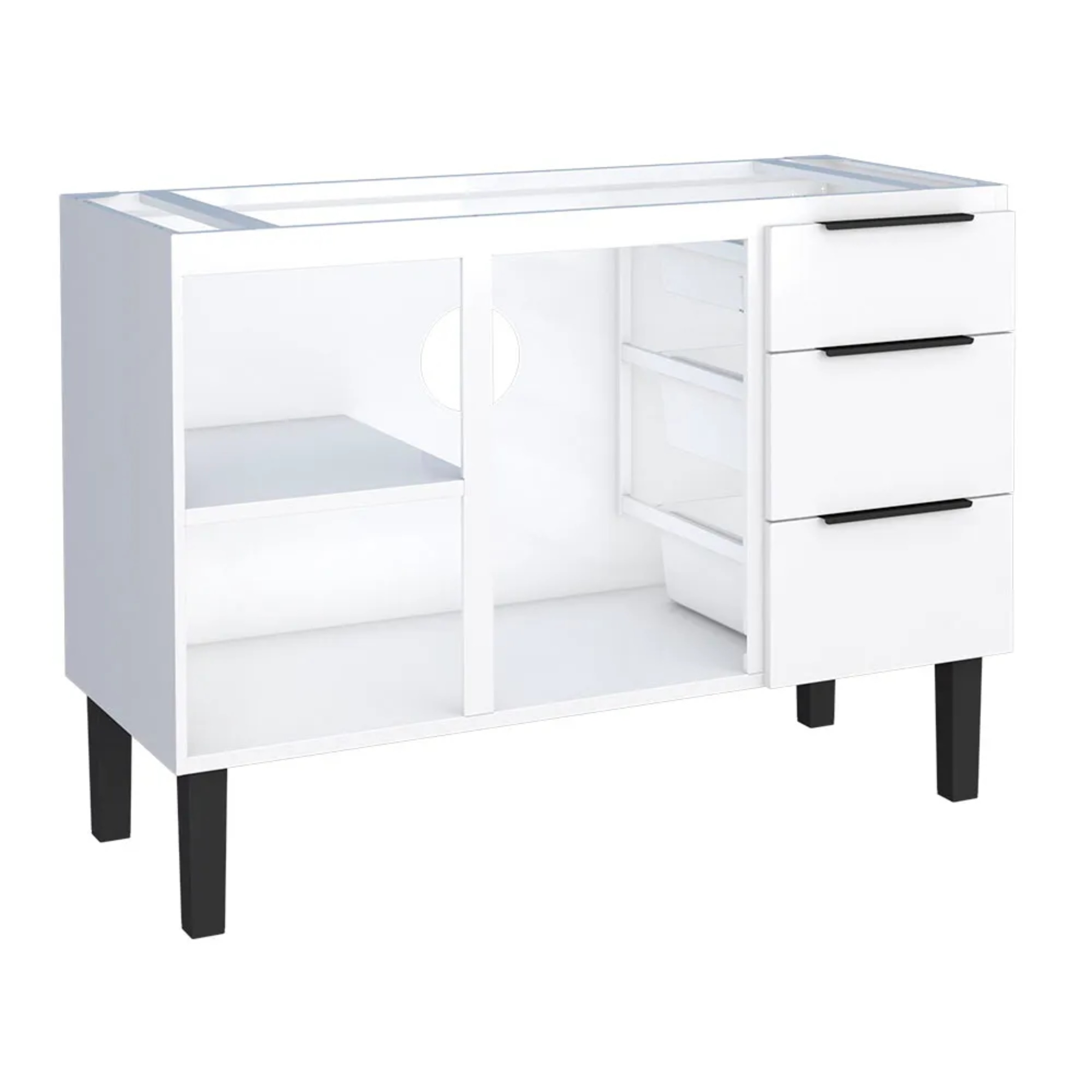 Gabinete para Cozinha em Aço Jupiter Cozimax 120cm Branco - 101616